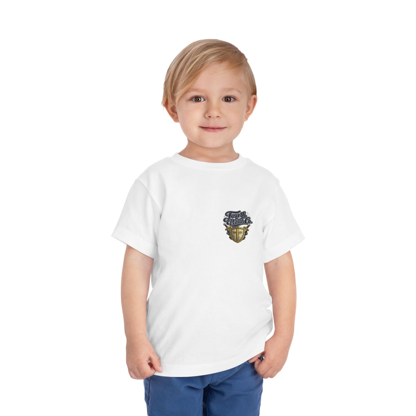 Built Like David Toddler Tee — Cute Biblical Goliath Design for Kids