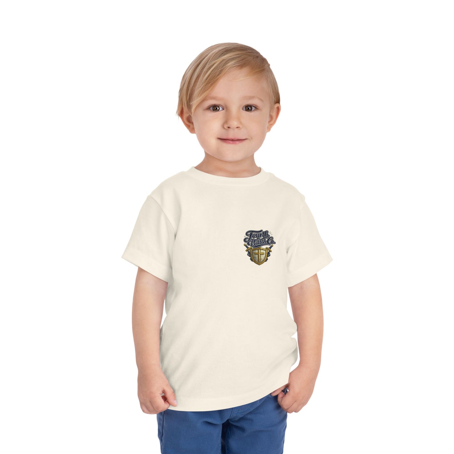 Built Like David Toddler Tee — Cute Biblical Goliath Design for Kids